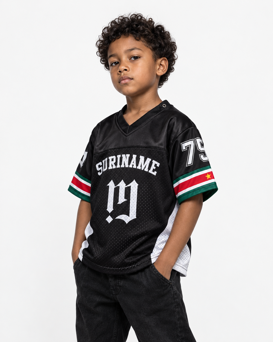 Matagi Surinamese Kids Jersey Black (Drop 001)