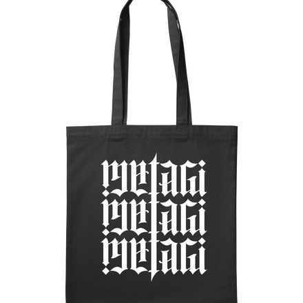 Matagi - 3x Medium White Logo - Canvas Small Tote